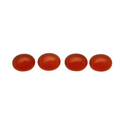 6.7cts Red Onyx Approx 9x7mm Oval Pack of 4