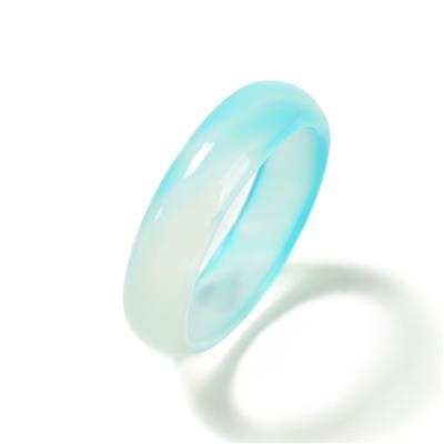 6cts Sky Blue Agate Ring