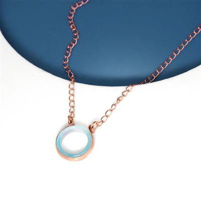 6cts Sky Blue Agate Ring