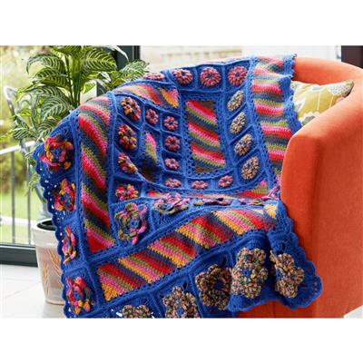 West Yorkshire Spinners Zandra Rhodes CAL Bloom Blanket Crochet Kit