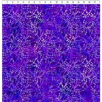 Jason Yenter Dazzle Collection Scatter Print Purple Fabric 0.5m