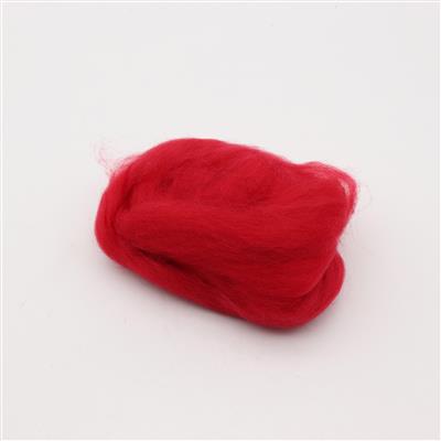 Deep Red Wool Tops, 5g