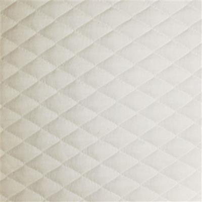 Stretch Quilted White Fabric 0.5m