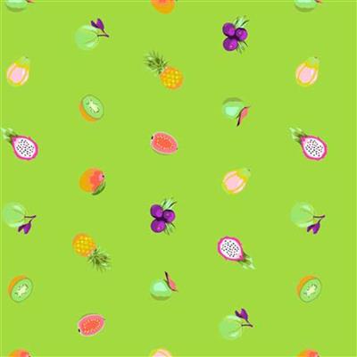 Tula Pink Daydreamer Forbidden Fruit Snacks Kiwi Fabric 0.5m