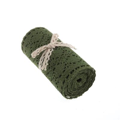 Cotton Lace Green Roll 15cm x 1.8m