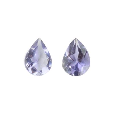 1.3cts Bengal Iolite 8x6mm Pear Pack of 2 (N)