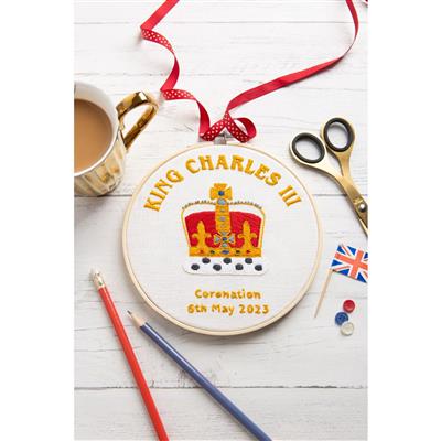 Wool Couture King Charles III Coronation Embroidery Kit 