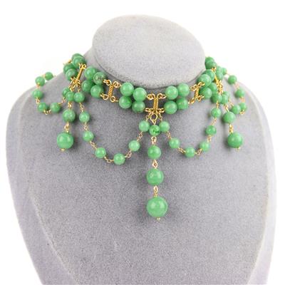 385cts Vivid Green Angelite Plain Rounds Approx 12mm, 38cm Strand