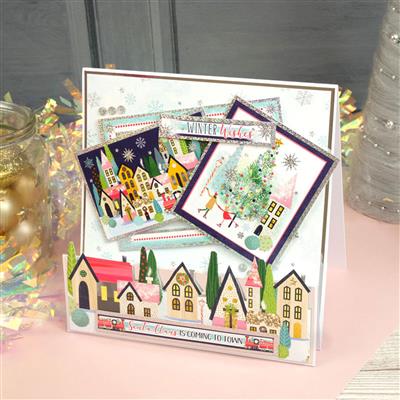 A Contemporary Christmas Luxury Topper Collection, Contains 8 Toppers Sets and makes a minimum of 16 cards