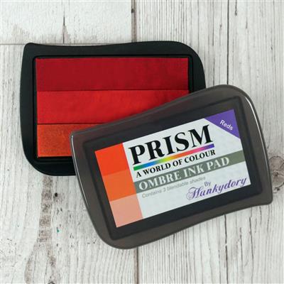 PRISM Ombré Ink Pad - Reds, Prism ink containing 3 co-ordinating red shades