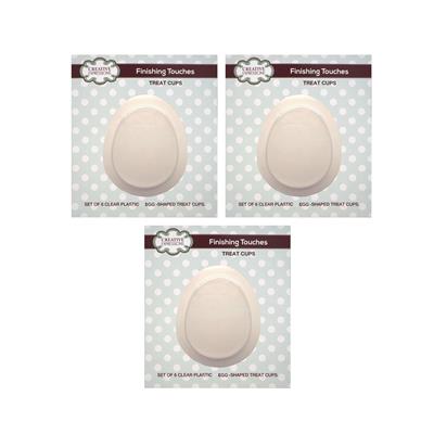 3 packs of Creative Expressions Egg Shaped Treat Cups (18 in total)