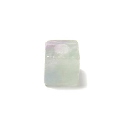8cts Fluorite Cube With 4mm Hole Approx 10mm, 1pc