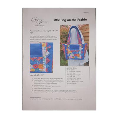 Suzie Duncan's Little Bag on the Prairie Bag Instructions