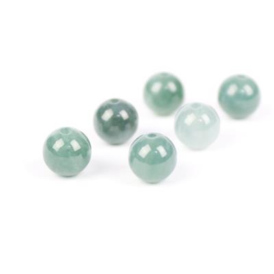 Guatemalan Jadeite Plain Rounds Approx 7mm, Pack of 6