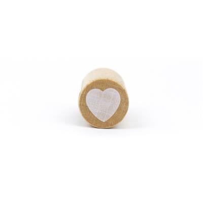 Mini Woodies Stamp - Heart Ø 15 mm