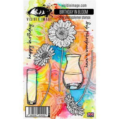 Visible Image Birthday In Bloom Stamp Set