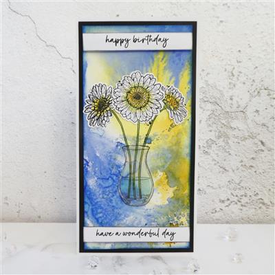 Visible Image Birthday In Bloom Stamp Set
