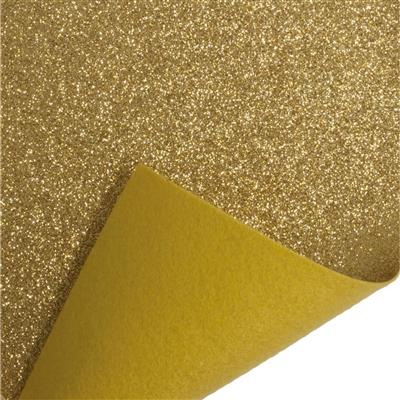 Glitter Felt Sheet Gold 30x 23cm