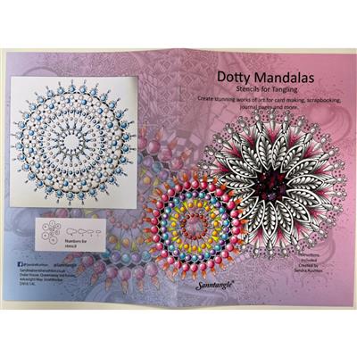 Sanntangle Dotty Mandala Stencil Set