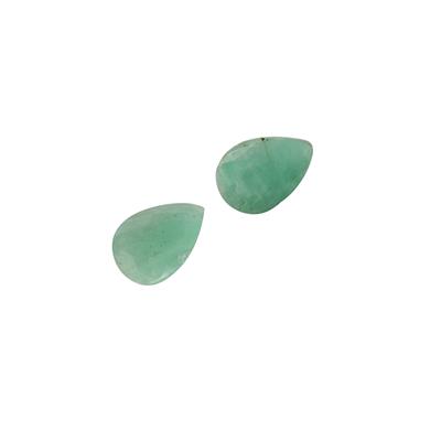2.8cts Sakota Emerald 10x7mm Pear Pack of 2 (O)