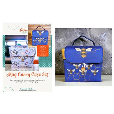 Amber Makes Busy Bee Sewing Mug Carry Case Kit: Panel & Instructions