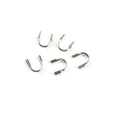 JM Essential 925 Sterling Silver Wire End Tips Approx 4mm, Hole Approx. 0.50mm, 5pcs