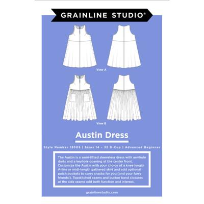 Austin Dress Pattern Size 14-30 By Grainline Studio