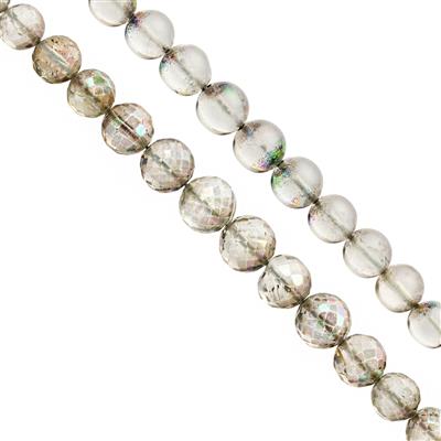 NOVEMBER20 - Closeout Deal - Mystic Coated Topaz Smooth and Faceted Rounds Approx 4 to 7mm