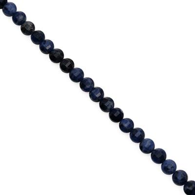 190cts Sodalite Facted Lantern Beads Approx 9-10mm, 38cm Strand