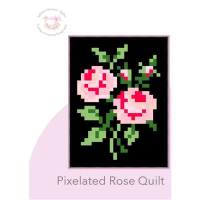 Sallieann Quilts Pixelated Rose Quilt Instructions