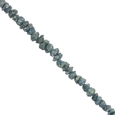 7cts Blue Diamond Rough Nuggets Approx 1 to 2mm 18cm strands 