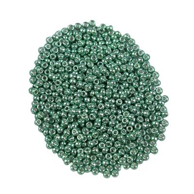 Miyuki Galvanised Green Seed Beads 11/0 (24GM/TB)