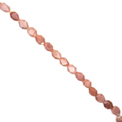 470cts Sunstone Faceted Slabs Approx 22x16 - 25x18mm, 38cm Strand