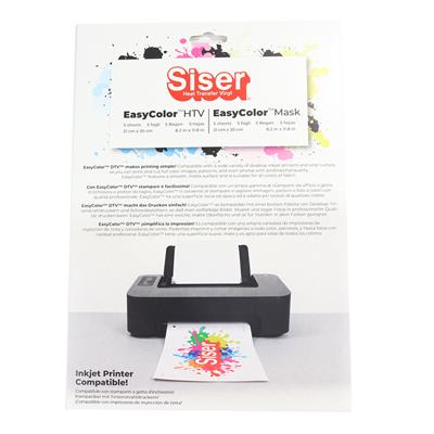 Siser - Heat Transfer Vinyl - Easycolour 5 x A4 Sheets 