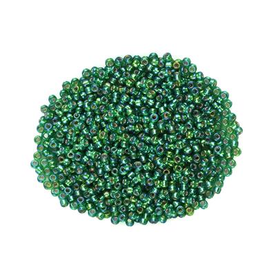 Miyuki Silver Lined Green Seed Beads 8/0 (20GM/TB)