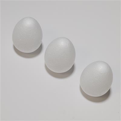 Polystyrene Eggs, 60mm (10pk)