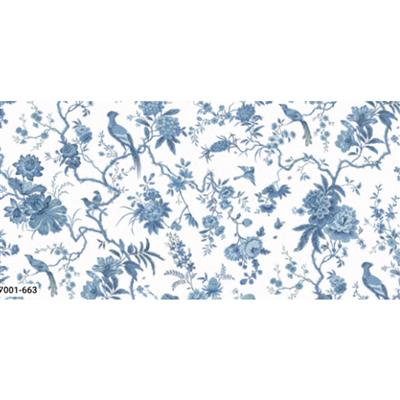 Sanderson Southwold Blue Collection Pillemont Toile White Fabric 0.5m 