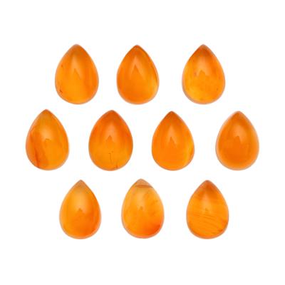 6cts Carnelian Approx 7x5mm Pear (Pack of 10)