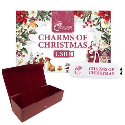 Carnation Crafts Charms Of Christmas USB with FREE USB & Craft Storage Box