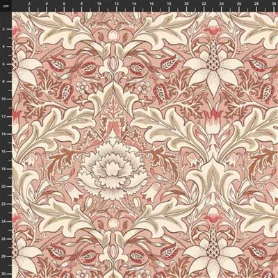 William Morris Wandle Severne Coral Fabric 0.5m