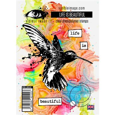 Visible Image Life is Beautiful Stamp Set