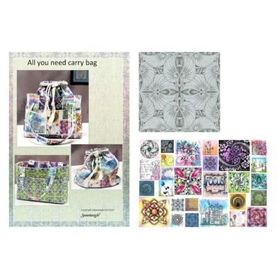 Sanntangle All You Need Carry Bag Kit: Pattern & Fabric (2m)