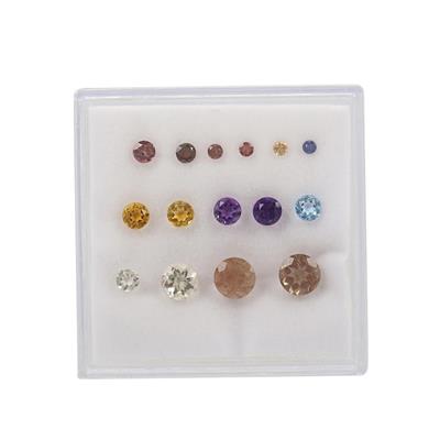 3.80cts Multi Gemstones Rounds Approx 2 to 5mm (Pack of 15)