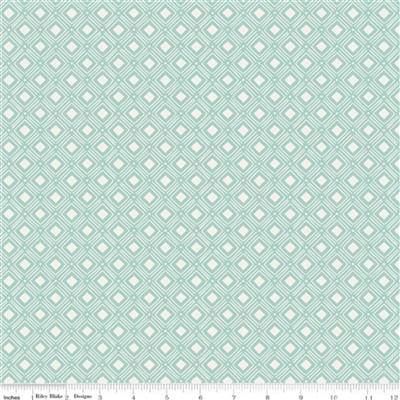 Katherine Lenius Tea With Bea Sky Square Spotted Fabric 0.5m