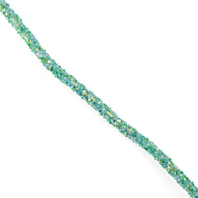 6mm Multi Green Diamond Tube, 2m