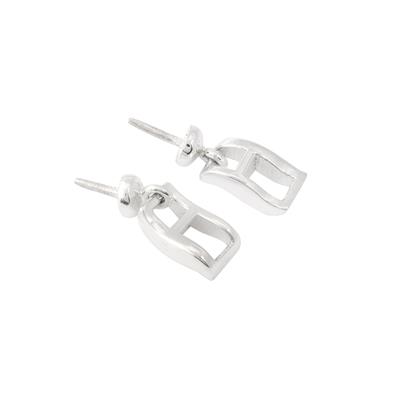 925 Sterling Silver Leaf Shape Bail, Approx 18x3mm (Pack of 2)