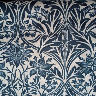 William Morris Granada in Bluebell Indigo Fabric 0.5m