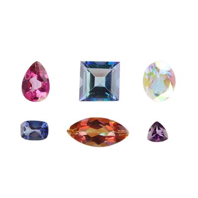 6cts Multi-Colour Topaz Brilliant Mix Shape Approx 4 to 10x8mm 