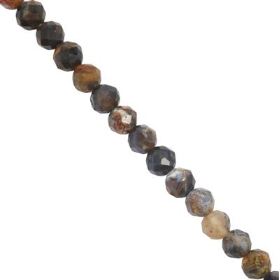 27cts Pietersite Faceted Rounds Approx Approx 3.9mm 30cm