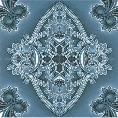 Sanntangle Mystery Blue Fabric 0.5m